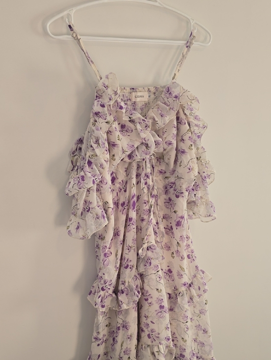 Citizens Of Humanity Dresses & Skirts - Lavender Floral Ruffle Sun Dress Dress